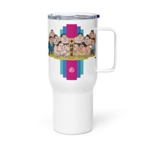 Travel mug with a handle